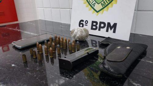 Homem faz disparos de pistola contra vizinho e PM apreende munições em Santa Tereza