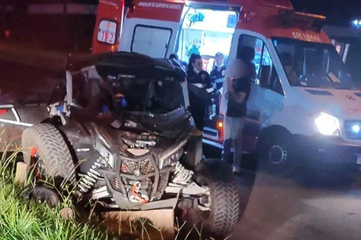 Homem morre após colisão entre Honda Biz e quadriciclo na PR-323, na Região