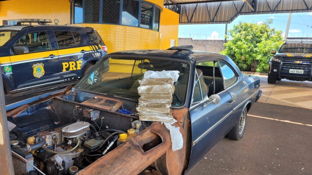 PRF prende homem transportando cocaína e maconha, na Região