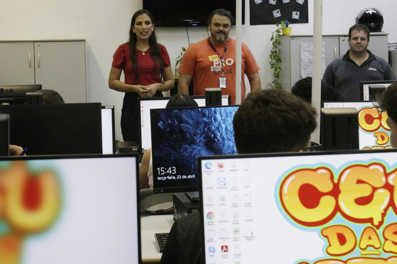 Curso de Informática Básica do Senac/PR no CEU das Artes realiza aula inaugural