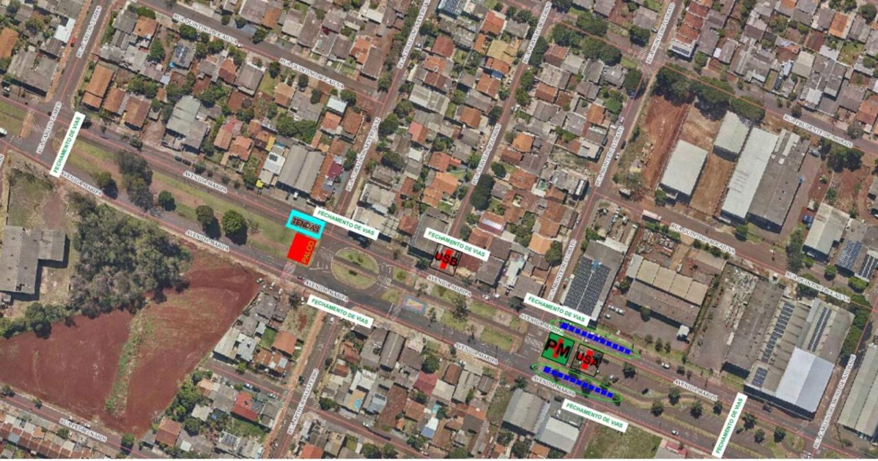 Meia pista da Avenida Maripá é fechada para o Show do Trabalhador