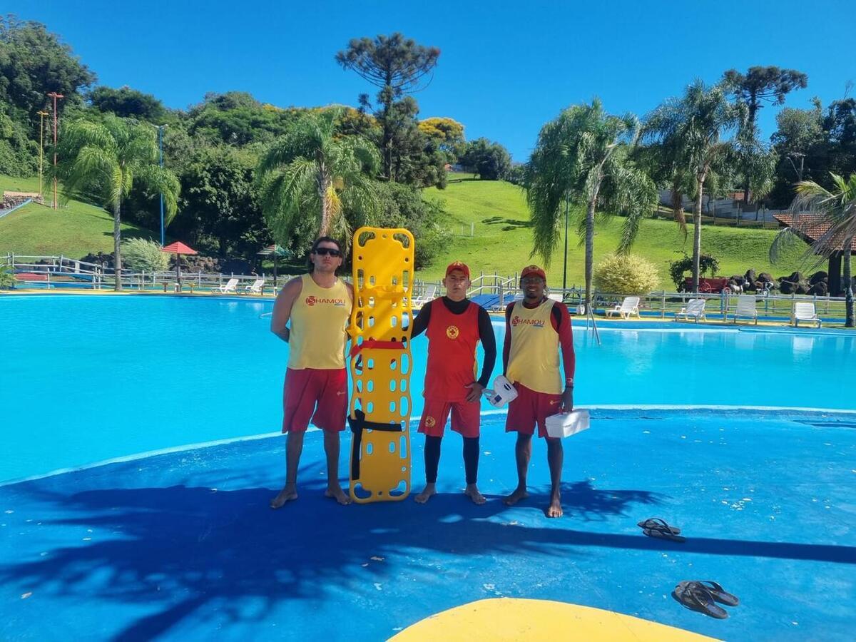 Servidores do Parque das Águas passam por capacitação de salvamento