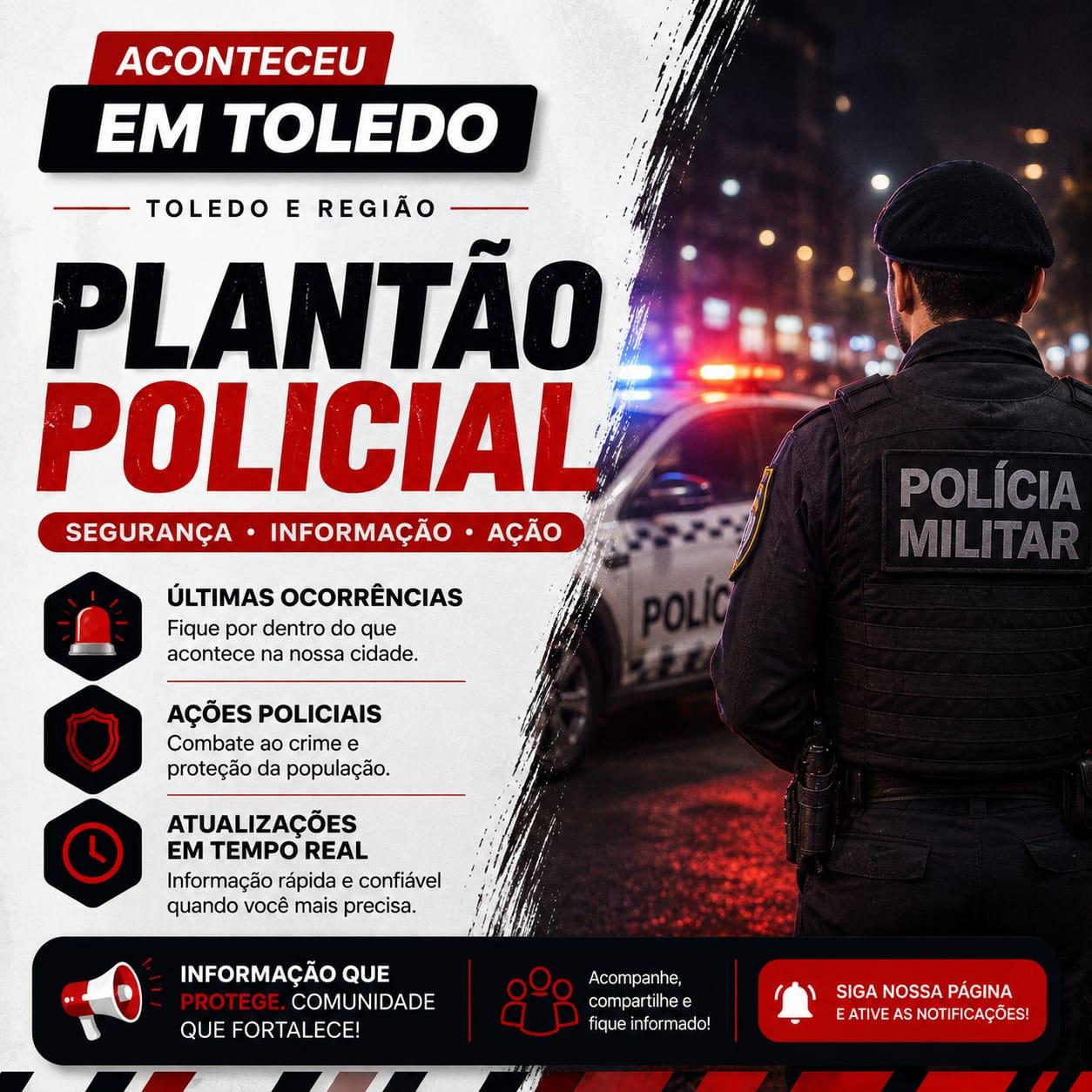 Mulher pede socorro em recepção de hotel após relatar agressão do marido em Toledo