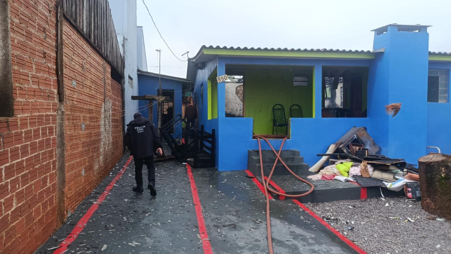 Tragédia em Toledo: incêndio destrói residência e mulher de 55 anos morre no Jardim São Francisco
